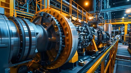 A detailed look at the lubrication system for turbines in a gas power plant
