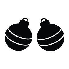 Hanging baubles, christmas baubles, hanging lights icon