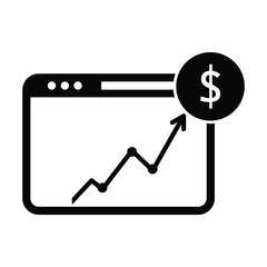 Growth management, growth process, development process icon