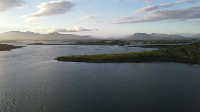 Clew Bay, Westport, Mayo, Ireland at dusk