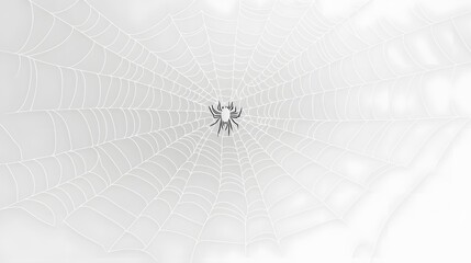 Obraz premium White Spider Web, Abstract Image, Texture, Pattern Background, Wallpaper, Smartphone Cover and Screen, Cell Phone, Computer, Laptop, 9:16 and 16:9 Format