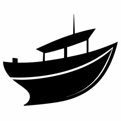 Boat Black silhouette