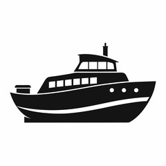 Boat Black silhouette