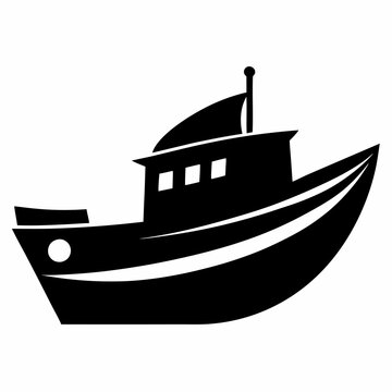 recommend clip art: Boat Black silhouette