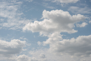 summer clouds and blue sky