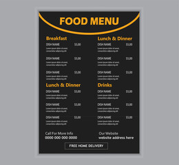 Food Menu Design