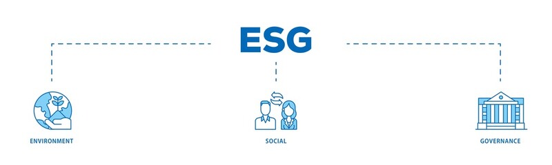 ESG icon infographic illustration concept with icon of  investment screen ing icon png and easy to edit 