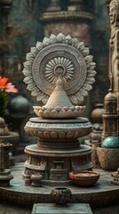 Obraz premium Vajra Ancient Relic Buddhism Religion Spiritual Symbol