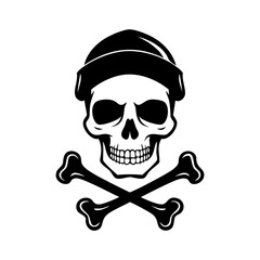 Skull and crossbones illustration