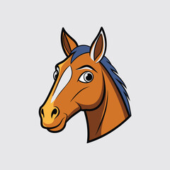 HORSE HEAD silhouette Vector design 535