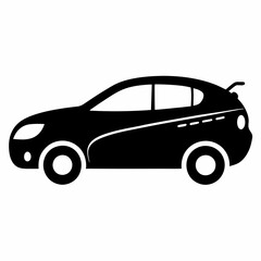 Zip Car Black silhouette