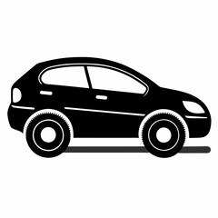 Zip Car Black silhouette