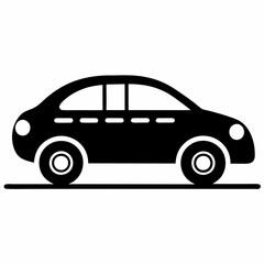 Zip Car Black silhouette