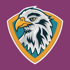 Eagle Esport Mascot Logo Vector Illustration