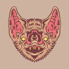 Vampire Bat Vector Illustration