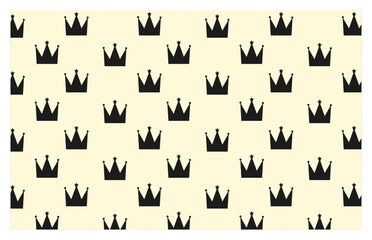 The crown vector illustration. Stylish pattern in a gentle and plain style. Fashion art. Seamless pattern. quen, king. On white background