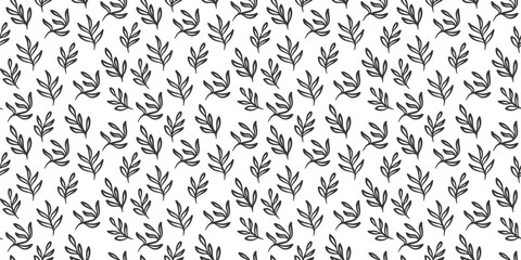 leaves vector pattern background. aesthetic leaf seamless pattern. leaves pattern background. seamless patterns with leaves.