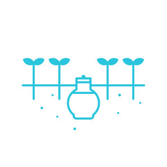 Historical Olla Watering irrigation System pot icon. Isolated on white background.