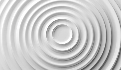 Obraz premium White background with circular ripples