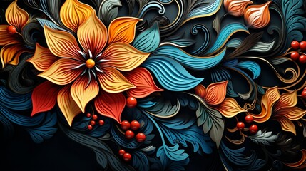 a pattern inspired by Indian henna s.