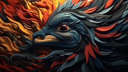 a pattern inspired by Native American art.