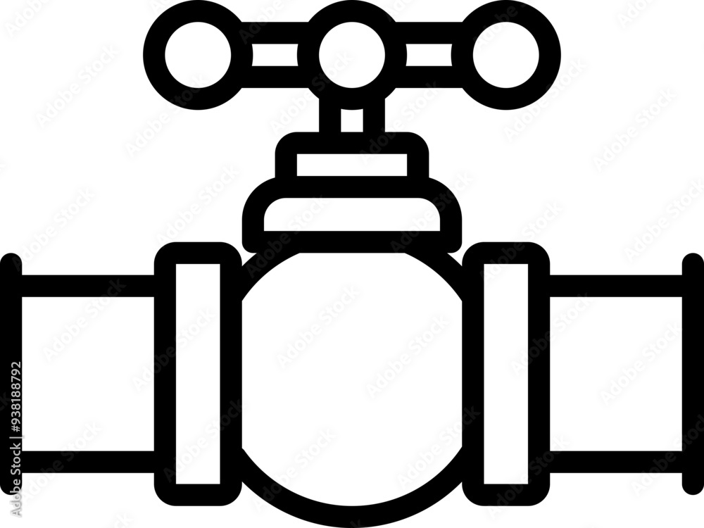 Sticker pipe icon