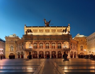 Naklejka premium Elegant Opera Performance in Viennas Majestic Opera House