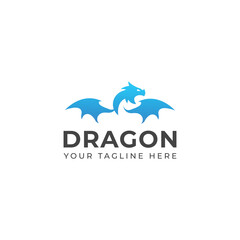 Creative Dragon logo vector design 