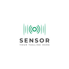 Creative sensor logo vector design 