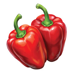 3d vector red hot chilli design