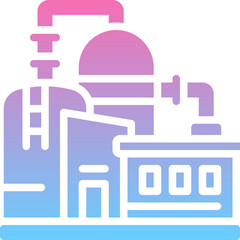 Gas refinery icon