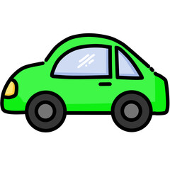 green eco car icon