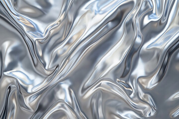 A shiny metal texture background with soft reflections, grey color, seamless