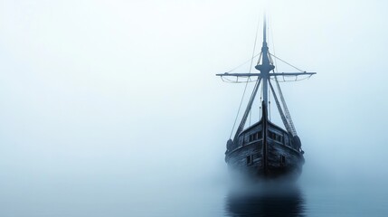 Fototapeta premium Ship in the Mist