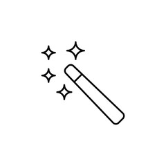 Magic Tool icon design with white background stock illustration