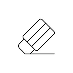 Eraser Tool icon design with white background stock illustration