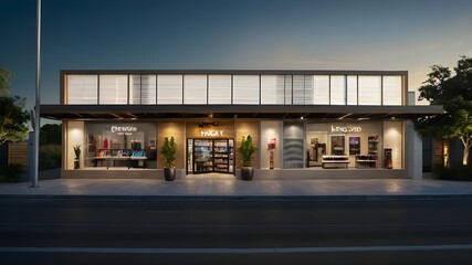 "Transform your vision into reality with a stunning PNG image of your franchise store, set against a clear backdrop that sets you apart from the competition."