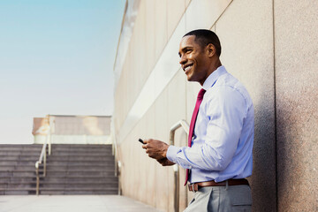 Handsome male african american business man CEO in a stylish corporate elegant suit