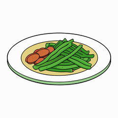 Country-Style Green Beans & Bacon Fresh Legumes with Crispy Bacon