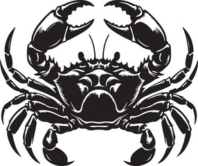 Crabs Silhouette vector Image