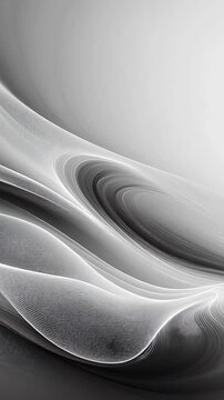 Smooth silver texture with flowing lines and soft waves, creating an abstract and elegant background