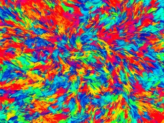 A dynamic psychedelic design with an array of colors, suitable for patterns, wallpaper, and textile design projects.