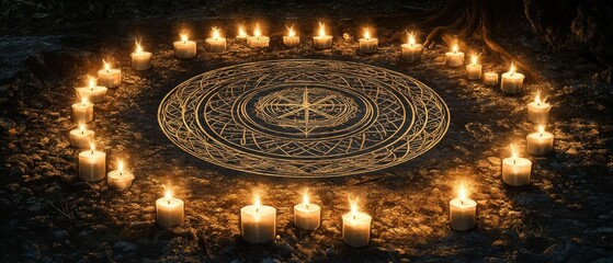 Obraz premium Seal of Solomon Mystical Ceremony Judaism, Islam Religion Spiritual Symbol