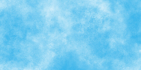 gradient light sky blue shades grunge cloudy watercolor background on white paper texture, Creative vintage light sky blue background with various clouds and fogg, Watercolor stain with clouds.
