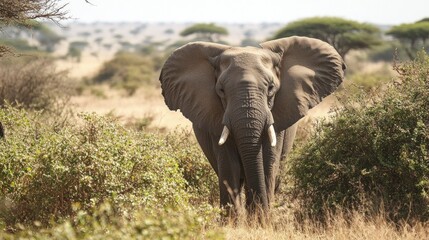 Obraz premium African Elephant in the Wild