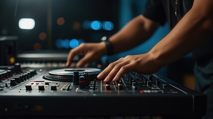 dj mixing music
