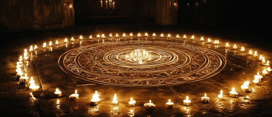 Obraz premium Seal of Solomon Mystical Ceremony Judaism, Islam Religion Spiritual Symbol