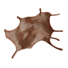 Chocolate Milk splash 3d realistic