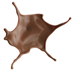 Chocolate Milk splash 3d realistic