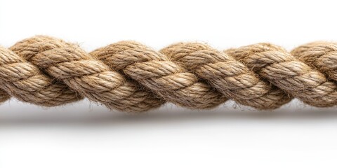 Close-up of a Twisted Brown Rope